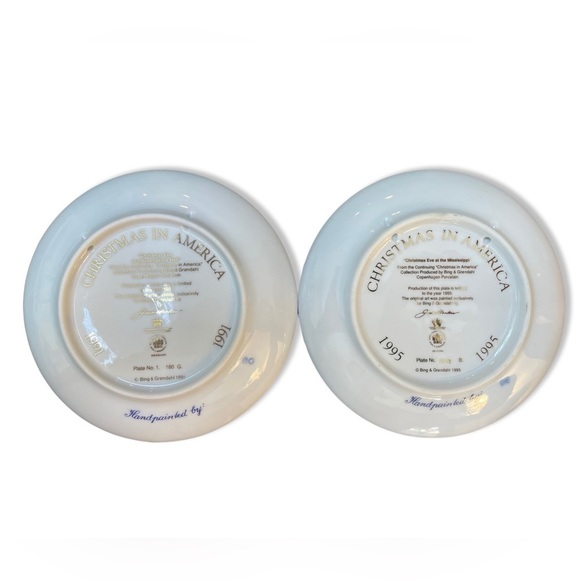 BING & Grondahl Christmas in America Vintage Plates - Set of 6 - Picture 13 of 15